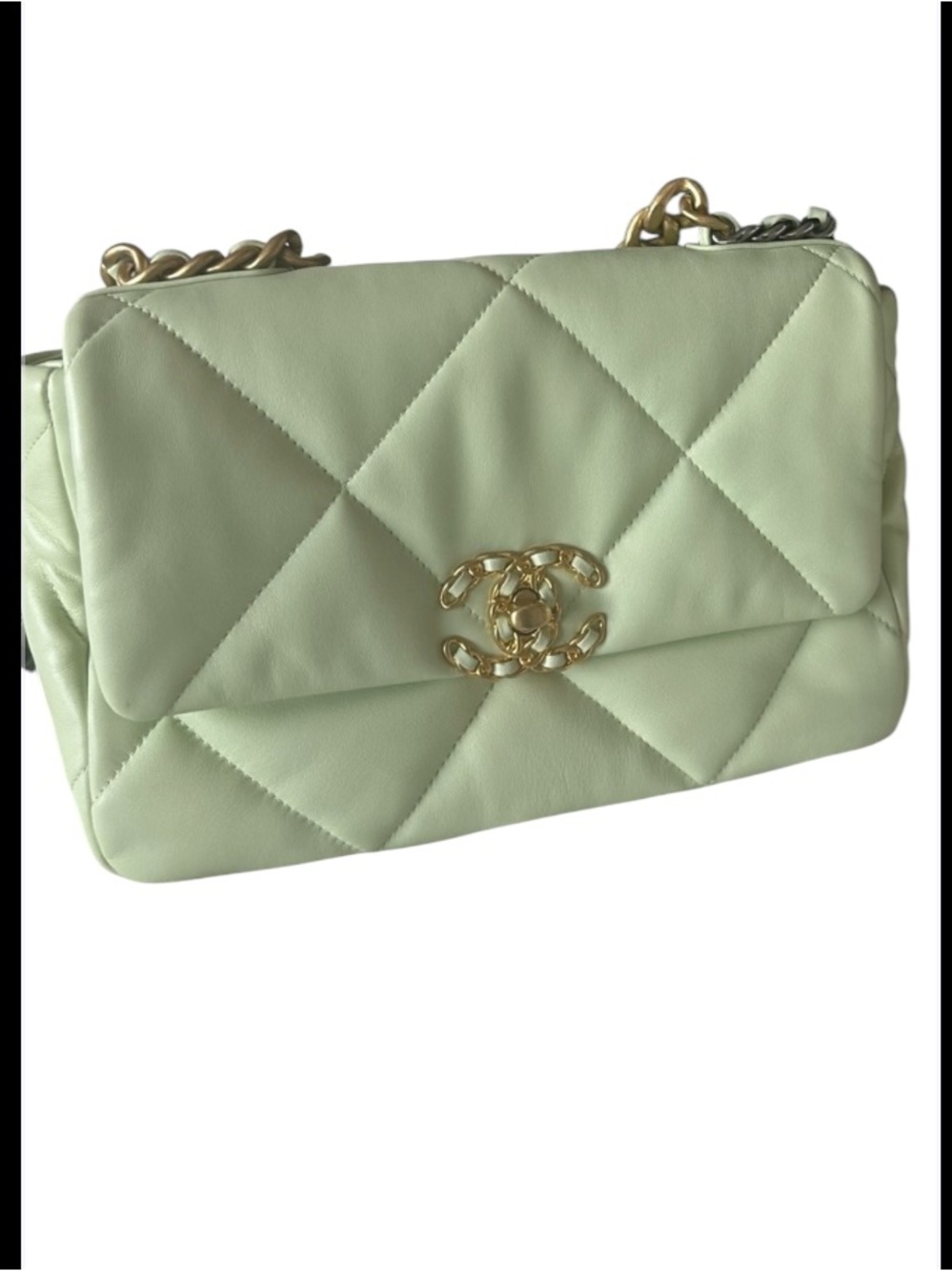 Chanel 19 bag mint green Full Set from 2022 - Picture 2 of 14